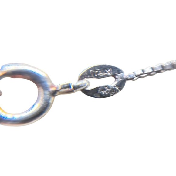 Sterling Silver CZ‎ Marcasite Circle Pendant Necklace and Earrings Set Romantic - Picture 6 of 7